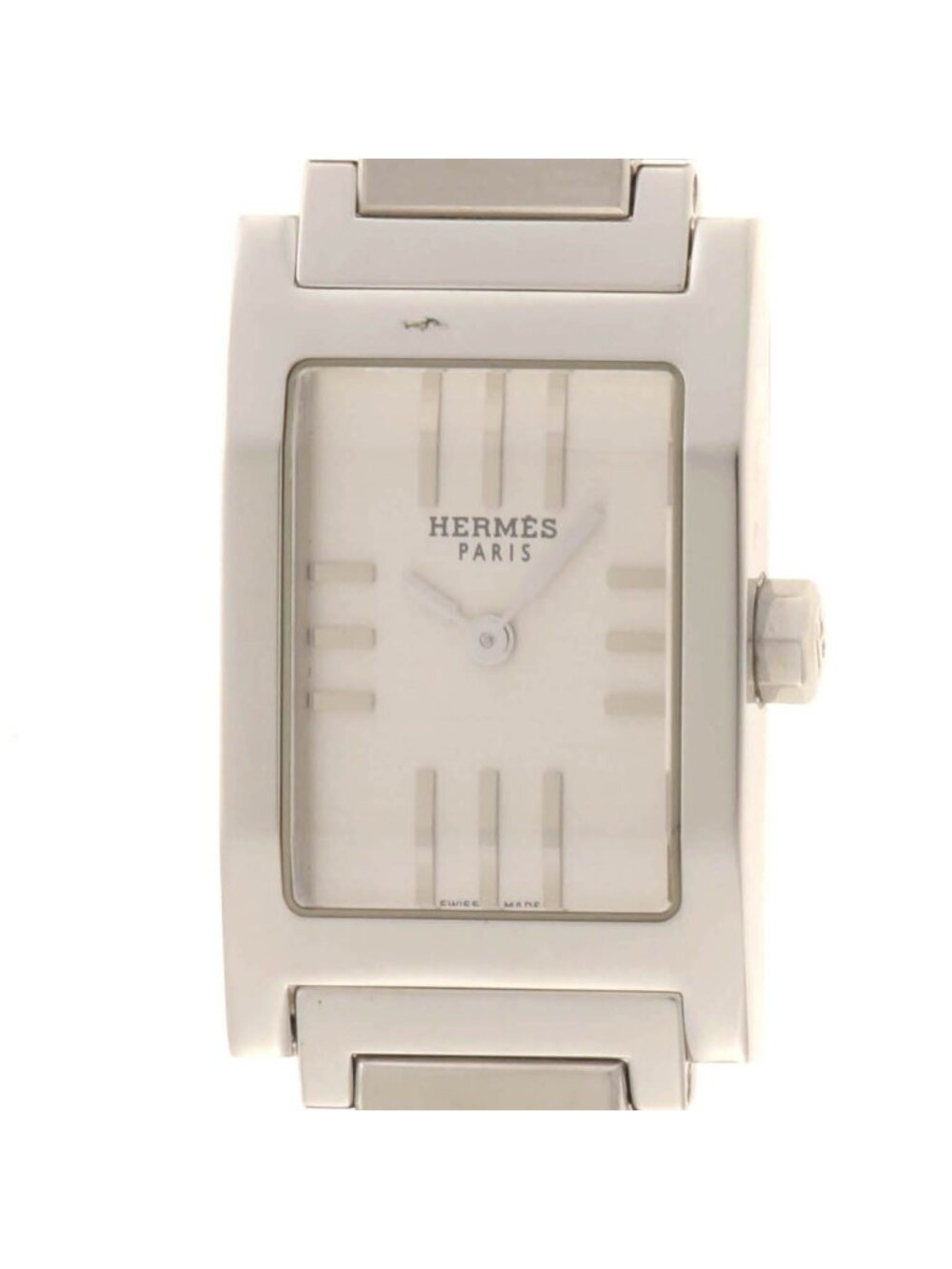 Hermes Tandem Sale Watch Stainless Steel Silver Dial Quartz